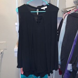 Umgee Women’s Black Sleeveless Tank Top 1X